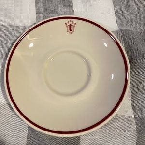 IU Saucer insignia, Homer Laughlin China, Indiana University Plate, Tea Saucer
